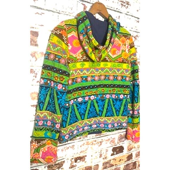 Anthropologie Allihop RARE 2007 Dragon Boat Quilted Pure Cotton Sweater Jacket - Picture 8 of 9